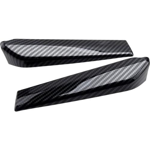 1 Pair Door Window A Pillar Post Cover Molding Trim Carbon Fiber Texture ABS Fit for Toyota C-HR CHR 2016 2017 2018 2019 2020