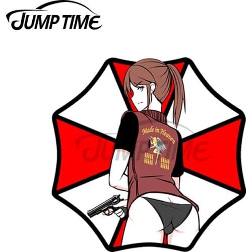 JumpTime 13 x 12cm For Umbrella Claire Redfieldd Decal VAN Refrigerator Car Stickers Windows Personality Bumper Vinyl Car Wrap