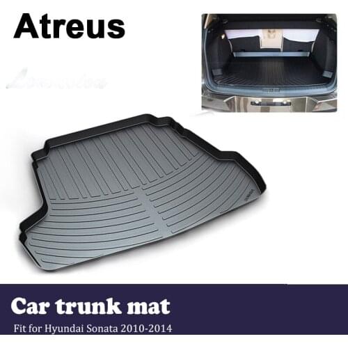 Atreus Anti-slip Waterproof Car Trunk Mat Tray Cargo Floor Liner Carpet Pad For Hyundai Sonata 2010 2011 2012 2013 2014