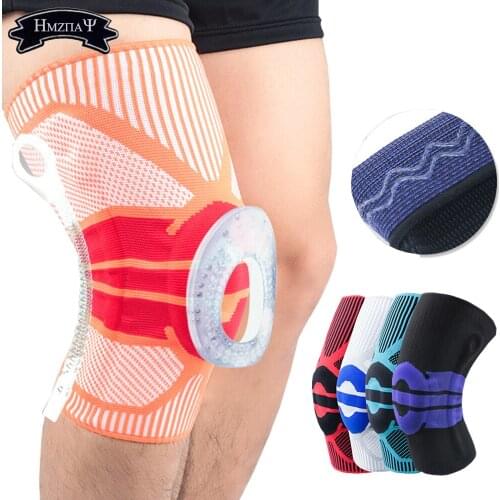 New 1PCS Bumper Brace Pad Crashproof Protective Gear Elastic Strap Anti Skid Patella Kneepad Sports Climbing Hiking Badminton