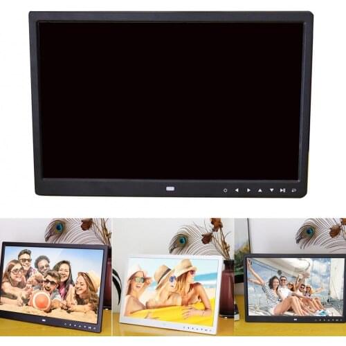 New 15 inch Screen LED Backlight HD 1280*800 Digital Photo Frame Electronic Album Picture Music Movie Full Function Good Gift
