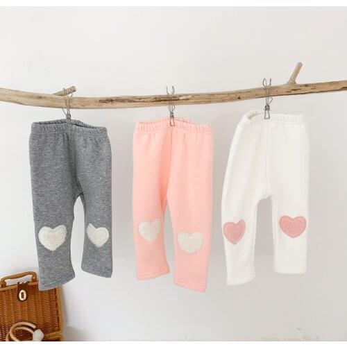 Baby Girls Clothes Winter Toddler Pants Fleece Newborn Clothes Baby Pantalones Infant Trousers Velvet Kids Leggings Baby Pants