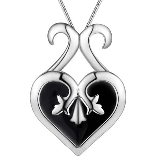 Wholesale Charm Silver Color Pendants For Women Jewelry Necklace Lady Fashion Jewelry Pendant Elegant Heart AN095/atnajkua