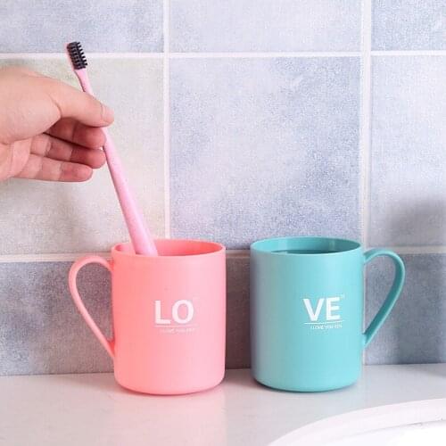 Simple Nordic Travel Portable Washing Cup Bathroom Sets Plastic Toothbrush Holder Lover Couple Tooth Brush Storage Organizer Cup