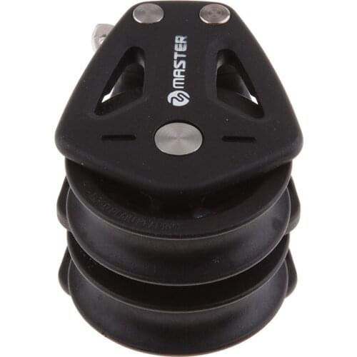 Swivel 35mm Double Pulley Bearing Block for Marine Wire Rope Sailing Boat