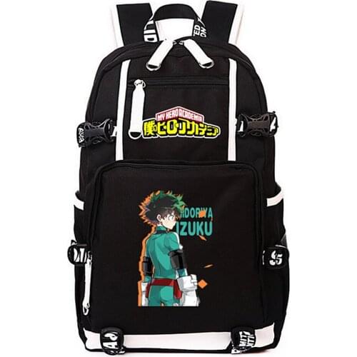 Anime Pattern Schoolbag My Hero Academia Bag Mochilas Canvas Travel Bag Notebook Backpack for Students Adult 2020