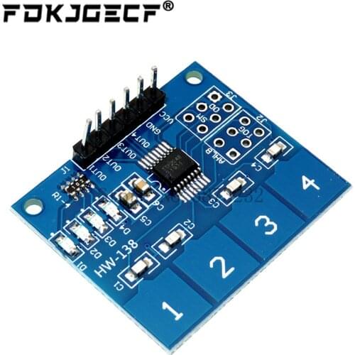 TTP224 4-way 4Channel Capacitive Touch Switch Digital Touch Sensor Module