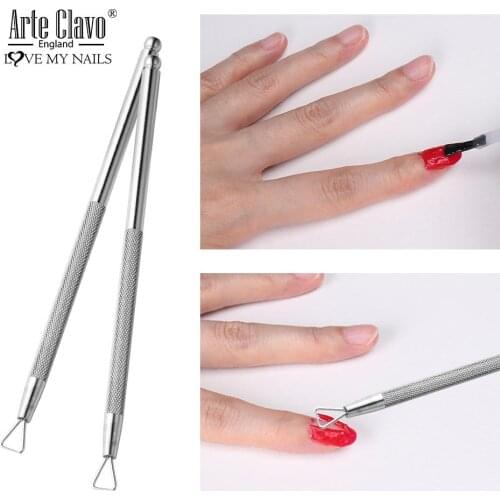 Arte Clavo Nail Color Gel For Fast Remove Cuticle Pushers Nails Tackle Nail Tools New Nail Planer DIY Stainless Steel Manicure