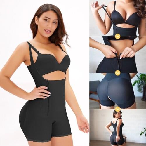 Women bodysuit super control full body shaper tummy control butt lifter thigh control underwear shapewear waist shaping slimming