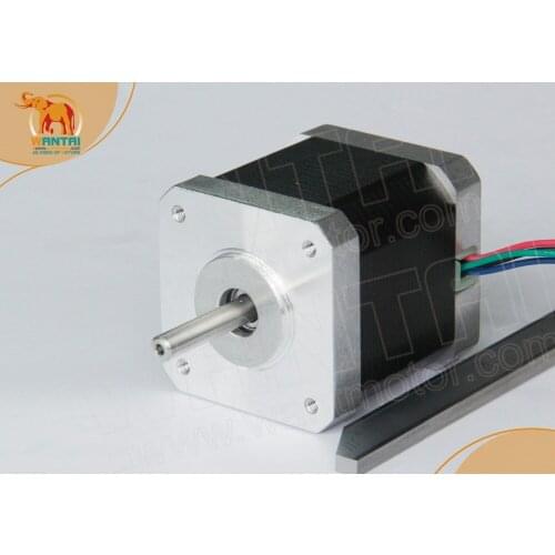 Wantai 1PC Nema 17 Stepper Motor 17HS4417P1-X16 4000g-cm 40mm 1.7A CE ROSH ISO Plasma Grind Foam Embroidery Warranty 1 Year