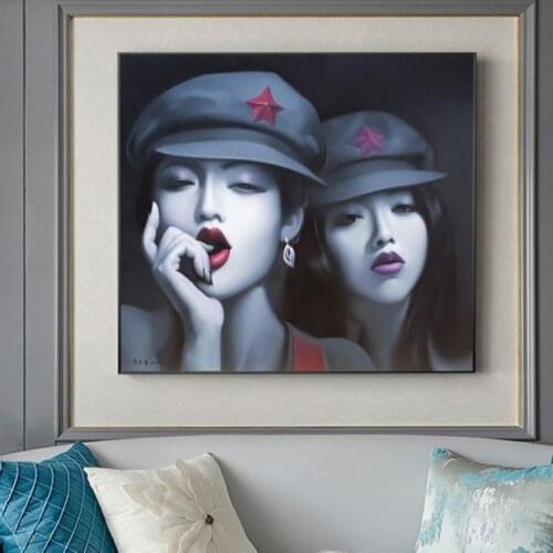 Famous Chinese Lv Yanjun Limited Huge Sizes by Hand Made Oil Painting on Canvas for Wall Painting