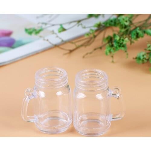 1Pc 1:12 1:6 Miniature Cup Dollhouse Craft Home Decor DIY Plastic Transparent