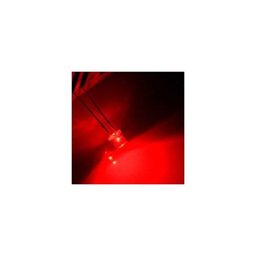 1000pcs 5mm Flat top Red Wide Angle Light lamp LED ultra bright bulbs emitting diode F5mm