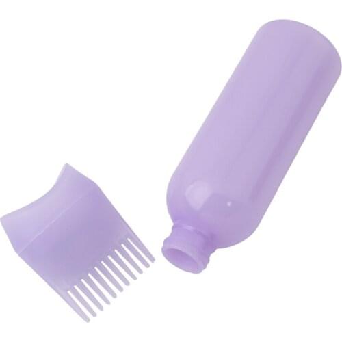 120ML Hair Dyeing Treatment Oil Cream Shampoo Bottle With Comb Salon Oil Coloring Dispensing Applicator Hair Styling Tool