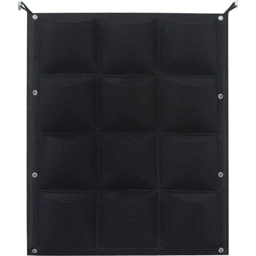 18/12 Pockets Vertical Garden Planter Bags Plant Wall Hanger Growing Bags