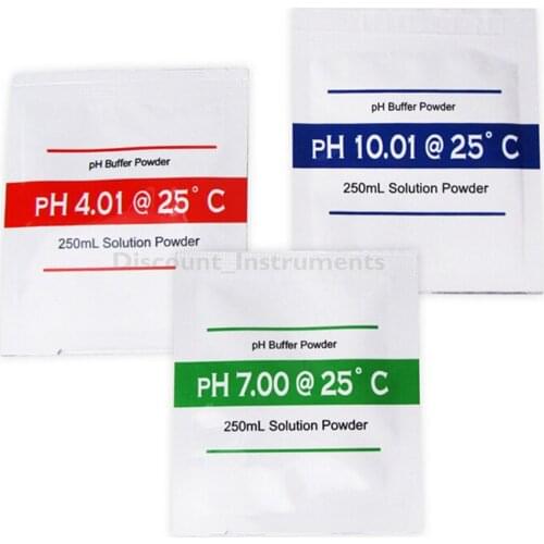 3 Bags/set High Quality 4.01 7.00 10.01 H Buffer Solution Powder for PH Test Meter Measure Calibration
