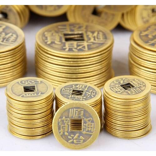 Aqumotic Ancient Bronze Coins Lucky Imitation Copper Non-circulating Currency Coin Scattered Money of The Qing Dynasty