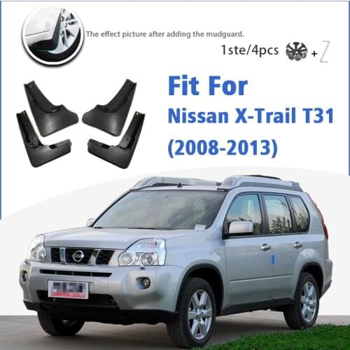 Mudguard For Nissan XTrail T31 X-Trail X Trail 2008-2013 Front Rear 4pcs Mudflaps Mudguards Car Accessories Splash Guard Fender