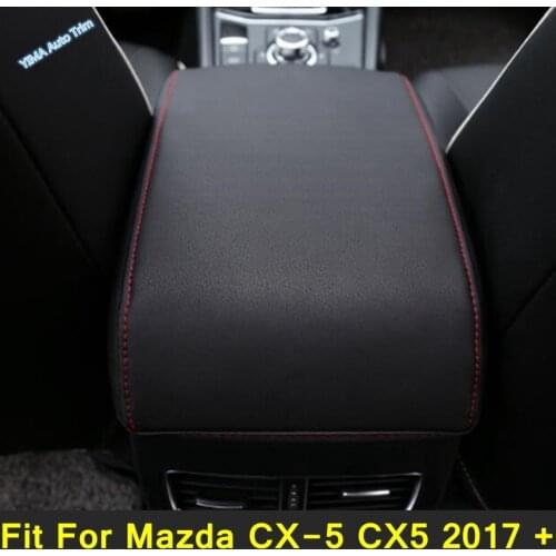 Lapetus Auto Styling Armrest Pad Covers Middle Console Seat Storage Box Protection Mat Kit Fit For Mazda CX-5 CX5 2017 - 2020