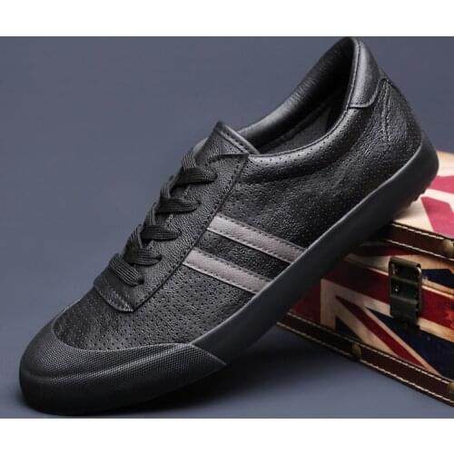 Ebulapn Men's Leather Sneakers