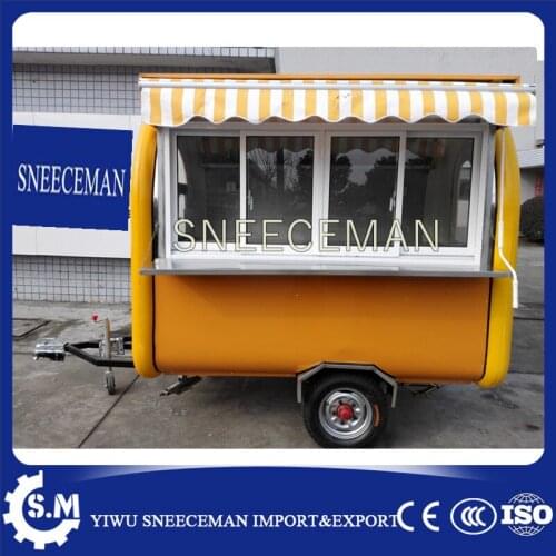 Fast food mobile kitchen trailer bike food cart