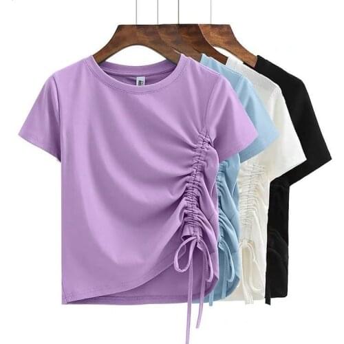 Женские хлопковые футболки HKSZ China At AliExpress