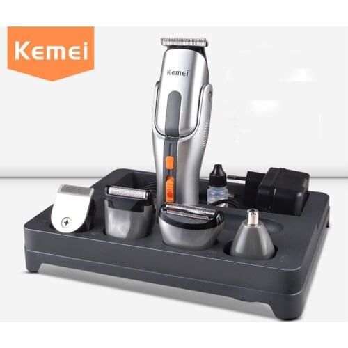 Kemei hair trimmer KM680A 5 in1 rechargeable hair clipper nose trimmer reciprocating shaver razor beard trimmer bodyhair remover