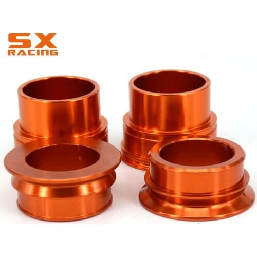 Motorcycle Aluminum Front And Rear Wheel Hub Spacer Set For KTM SX SXF XCF 125 150 200 250 300 350 400 450 2013 2014 Motocross