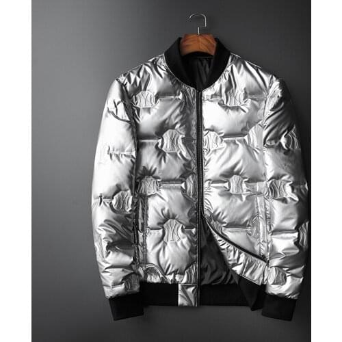 Quality Silver Mens High down 2020 Feather US EU Popular Outdoor stage wear Thick Warm Male Winter Jacket 19819