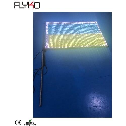 Newest P30MM RGB LED Vision Flag 5mm 3 in 1 full color LED Vision Curtain