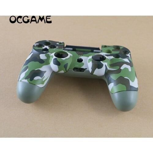 OCGAME Camouflage Front+Back Hard Plastic Upper Housing Shell Case for PS4 Pro Wireless Controller JDS040 Cover