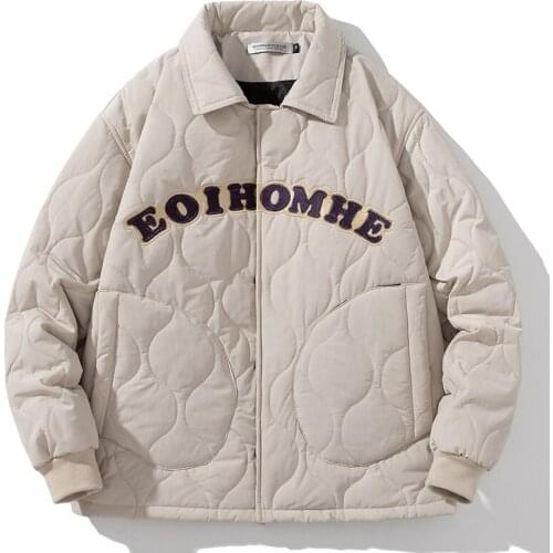 Winter Warm Parkas Men Wadded Jacket Fashion Causal Button Cotton-Padded Clothes Coats Thicken Outerwear Tops Male Female 3XL