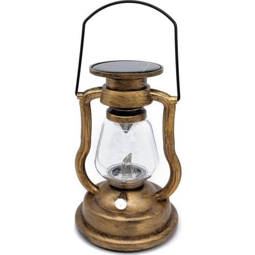 Solar Light Rechargeable Handheld Safe Sensitive LED Floodlight Retro Warm Color Lamp Suspended Camping Emergency Torch