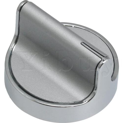 Silver 4.85x4.4cm Metal W10698166 Oven Stove Knob Replacement Part