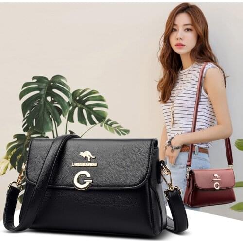 Small Black Shoulder Bags for Women 2021 New Designer Handbag Vintage Flap Messenger Bag Female Quality Pu Leather Crossbody Bag