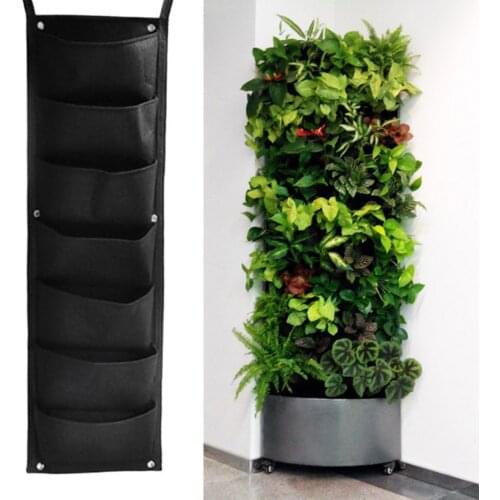 2021 Fabric Raised Vertical Garden Bed Rectangle Breathable Planting Container Growth Bag Seedling Flower Pot Garden Supplies