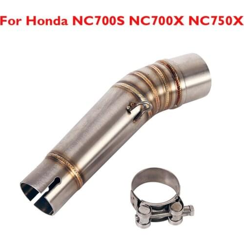Motorcycle Exhaust System Connect Link Tube Slip on 51mm Exhaust Pipe for Honda NC700S NC700X NC700A NC750X