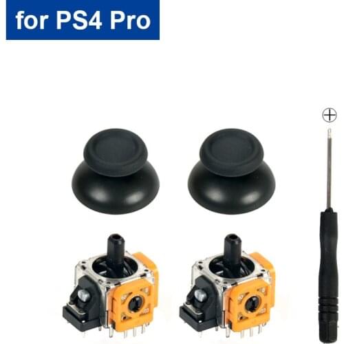 For PS4 Pro Controller Analog Thumb Joystick Repair Parts Dualshock Replacement Sensor Module Potentiometer & Thumb Stick Parts