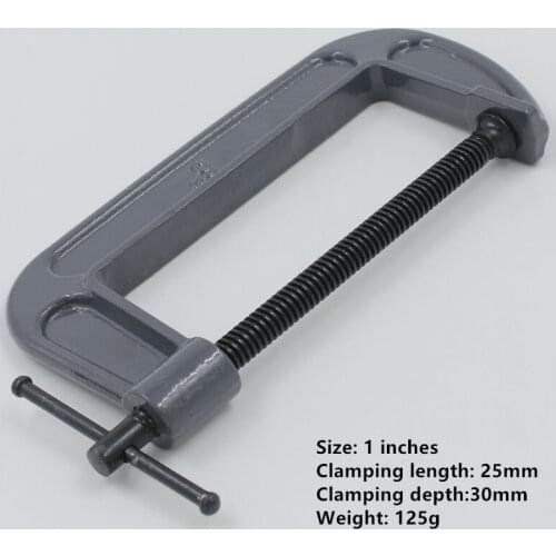 2pcs 1 inch workinghold clamp C clamp clip fixture Abrasives/Woodworking clamp W062