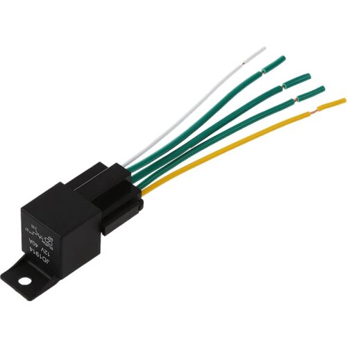 12V Automotive Changeover Relay 40A 5-Pin with Socket Holder CNIM Hot