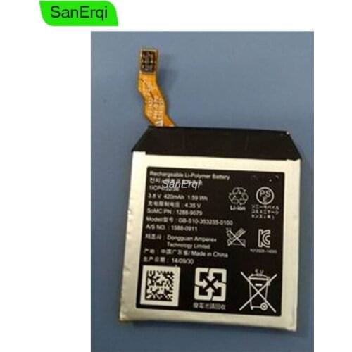 Battery for sony SWR50 SmartWatch 3 GB-S10 GB-S10-353235-0100 420mah High Quality SanErqi