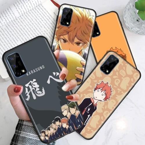 Anime Haikyuu Hinata For Realme V15 X50 X7 X3 superzoom X2 C17 C11 C3 7i 7 6i 6S 6 5 Narzo 20 5G Pro Soft Phone Case