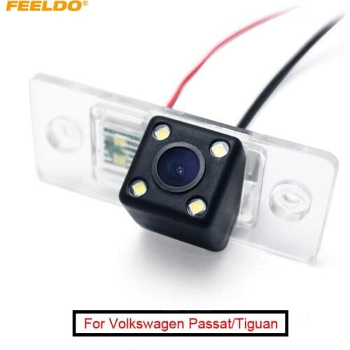 FEELDO Car Backup Rear View Camera For Volkswagen Passat B5/Tiguan(07~10)/Polo(03~10) Sedan /Santana(04~08)/Golf 5/Fabia