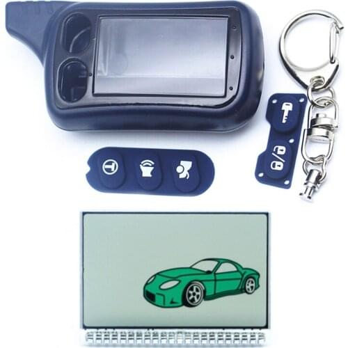 TZ9030 lcd display for Tomahawk TZ-9030 lcd remote two way car alarm system+Russian version auto alarm TZ 9010 body case