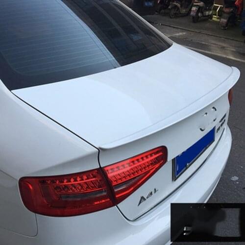 Car Styling ABS Plastic Unpainted Tail Wing Primer Color Rear Spoiler For Audi A4 B8 B9 2009 2010 2011 2012 2013 2014 2015 2016