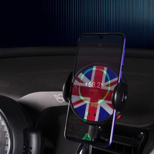 Wireless Charger Car Holder Intelligent Infrared Mobile Phone Stand For MINI Cooper R60 R61 Auto styling Accessories