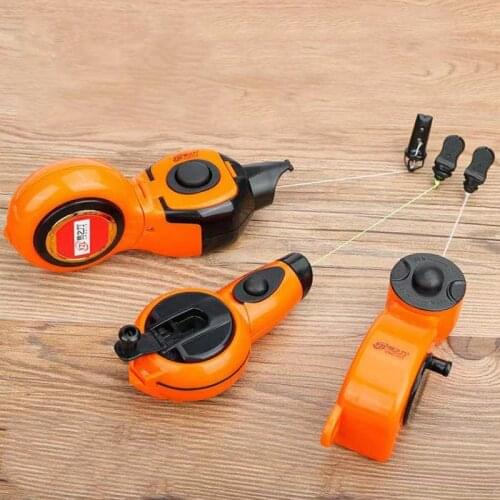 Woodworking Special Ink Bucket Spring Line Cotton Thread Manual Linear Tool Automatic Take-Uup Line Marking Scriber