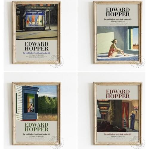 Edward Hopper Neoclassicism Exhibition Poster, Morning Sun Wall Stickers, Cape Cod Morning Art Prints, New York Movie Home Decor