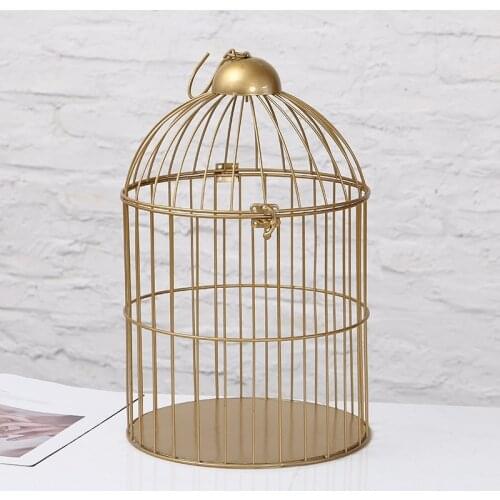 European Retro Iron Bird Cage Flower Stand Bird Cage Balcony Outdoor Decorative Bird Cage Decoration Pet Supplies Birdhouse
