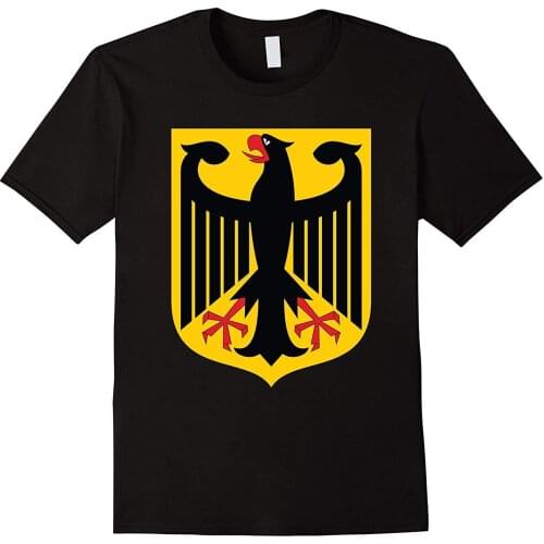 German Coat Of Arms Germany Emblem T-Shirt Summer Cotton Short Sleeve O-Neck Mens T Shirt New S-3XL